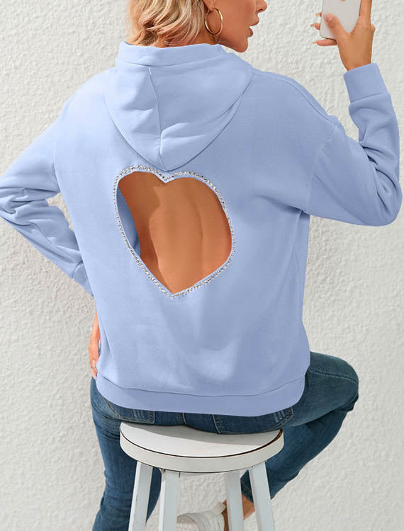 Bluza z wycięciem w kształcie serca na plecach Ziynet