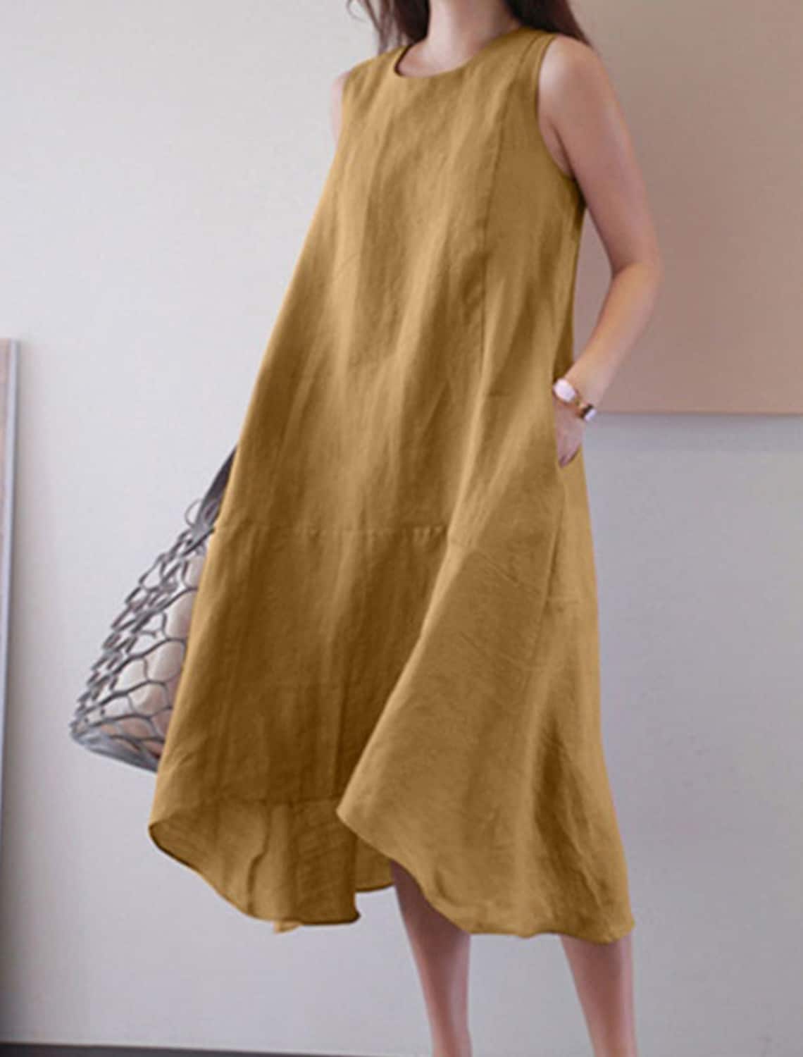 Sukienka długa oversize z okrągłym dekoltem Ioulietta-Sukienki-Evoranow
