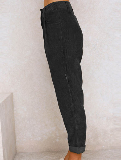 Spodnie w prążki z kieszeniami Faridah